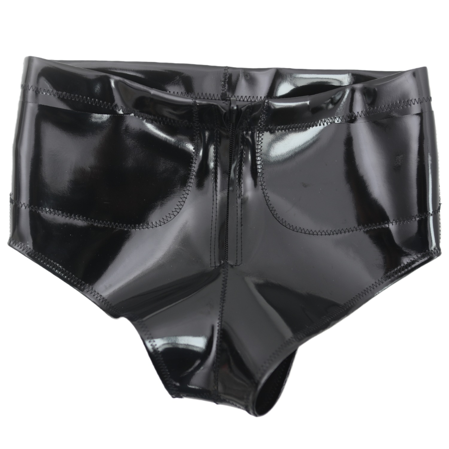 Men'S Fashion Underwear - Women Men Glossy Pocket Shorts Mid-Rise