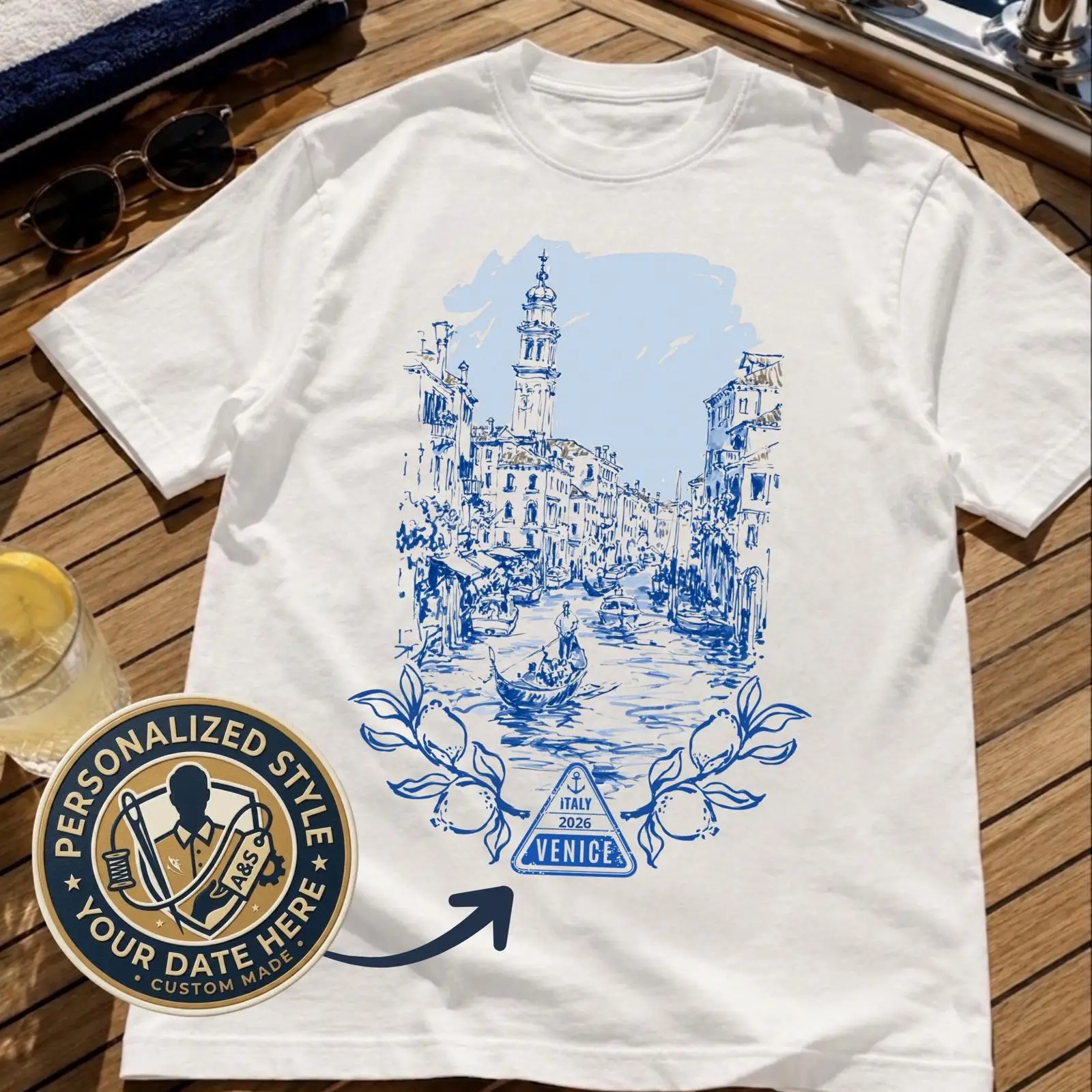 Men'S Fashion Venice Italy - Custom Venice Canal T Shirt Venezia