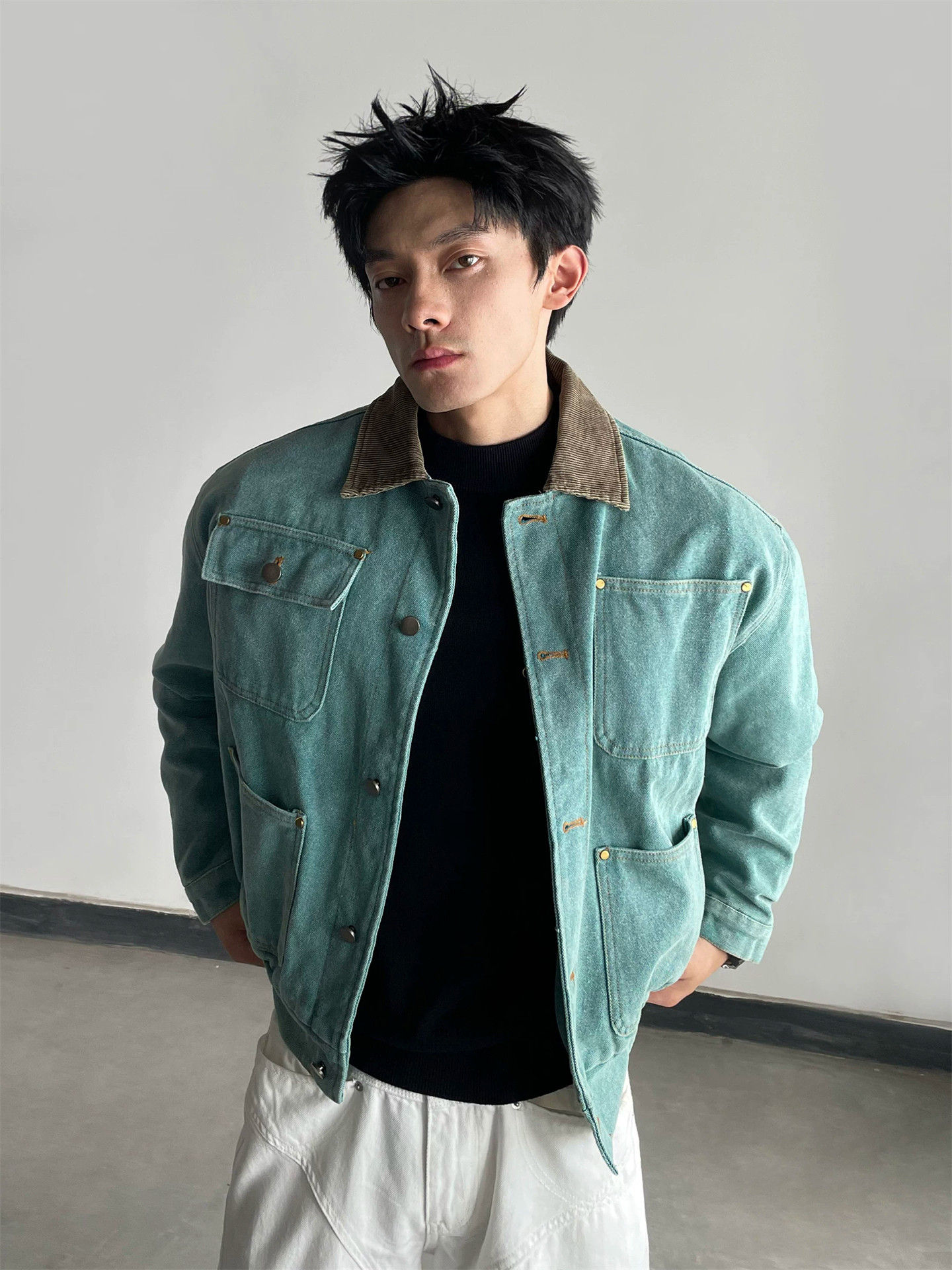 Denim Jacket Vintage - 2026 Autumn New Vintage Denim Jacket