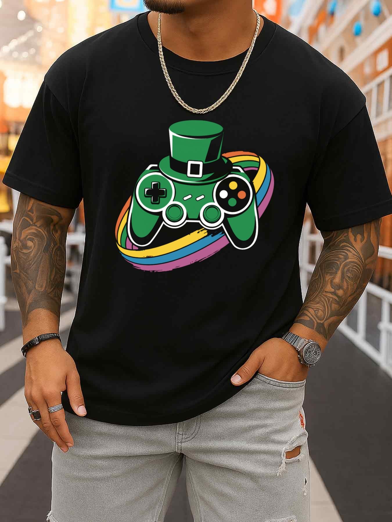 Men'S Fashion All Black Outfit - St. Patrick's Day Player T-Shirt Men's