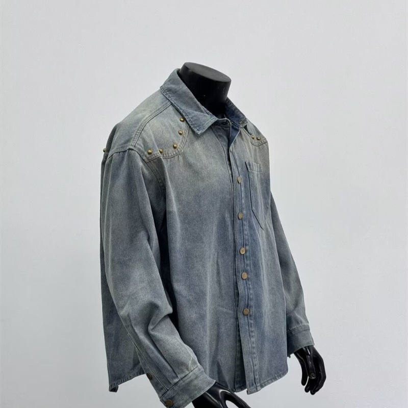 Denim Jacket Vintage - New Spring Autumn Washed Men's Denim