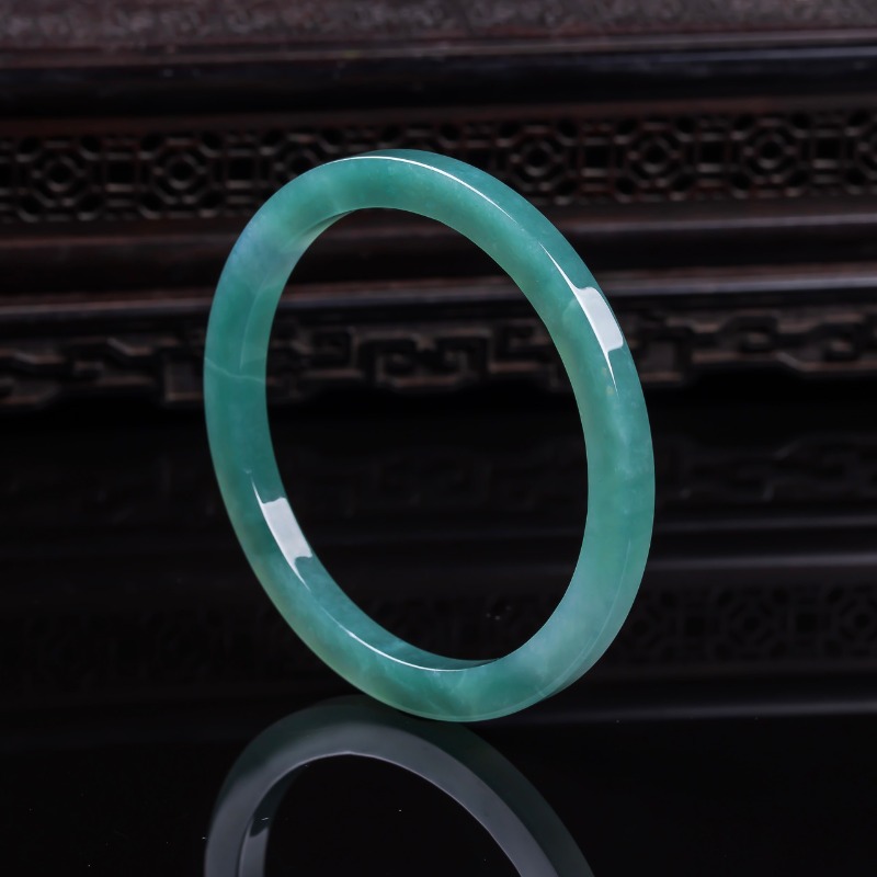 Men'S Fashion Jewelry - Natural Emerald 48-62mm Burmese Emerald Jade