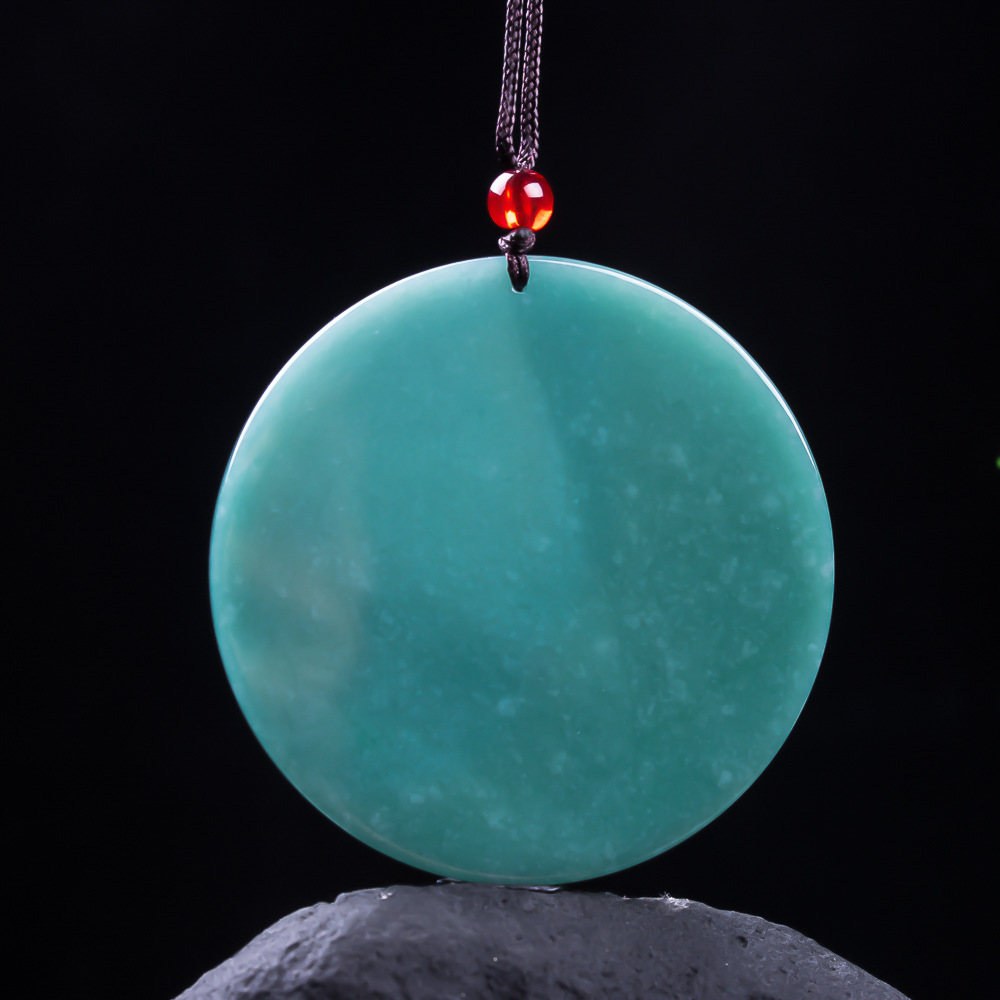 Natural Jadeite Blue Water Eme - Men'S Fashion Jewelry 评论和价格