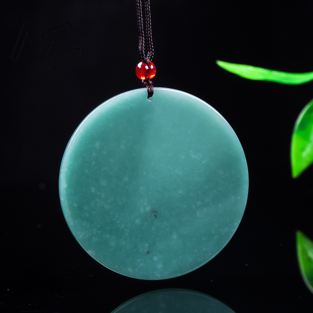 Natural Jadeite Blue Water Eme - Men'S Fashion Jewelry 评论和价格