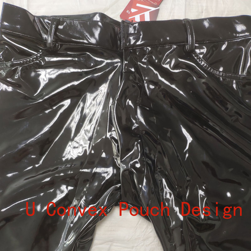 Fashion Men Latex Shiny Stage  - Jeans Pants Fashion Men 评论和价格