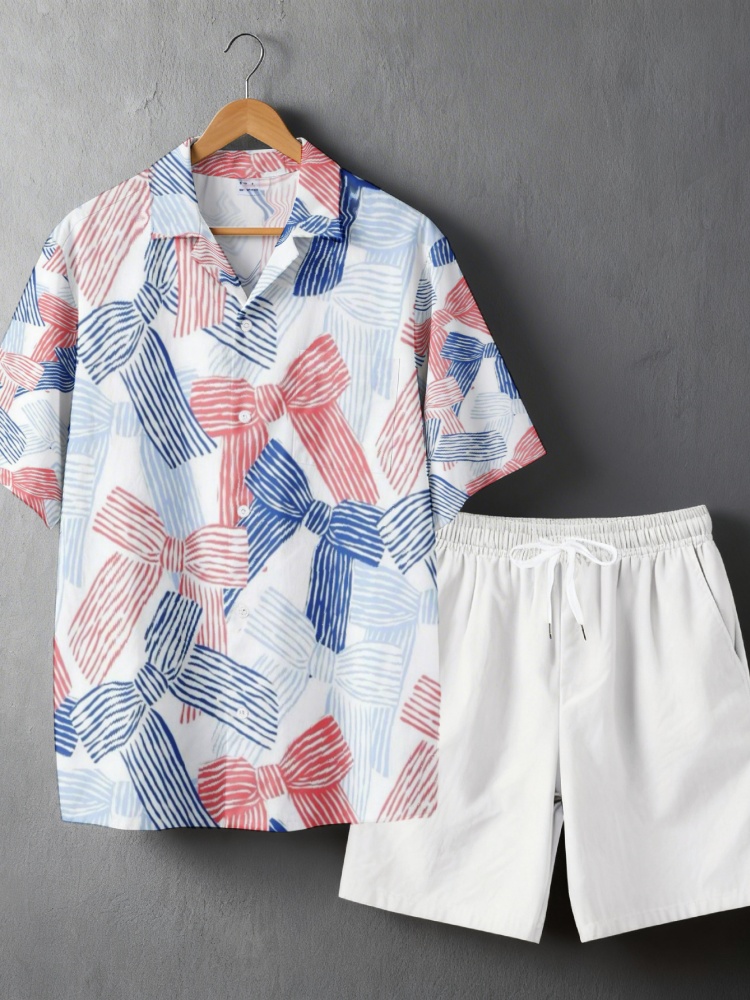 Men Hawaiian 2 Piece Outfit Se - Mens Fashion Suits 评论和价格