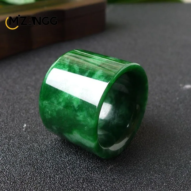 Natural Myanmar Jadeite Ring C - Men'S Fashion Rings 评论和价格
