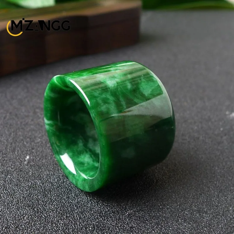 Natural Myanmar Jadeite Ring C - Men'S Fashion Rings 评论和价格