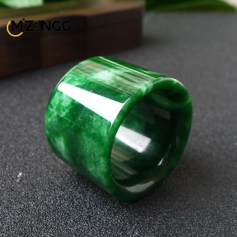 Natural Myanmar Jadeite Ring C - Men'S Fashion Rings 评论和价格