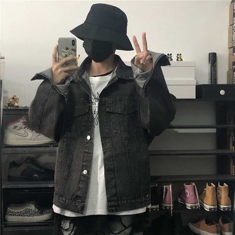 Men's Vintage Trendy Denim Jac - Denim Jacket Vintage 评论和价格
