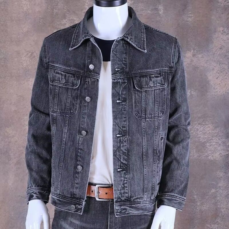 Men's Vintage Slim Fit Denim J - Denim Jacket Vintage 评论和价格
