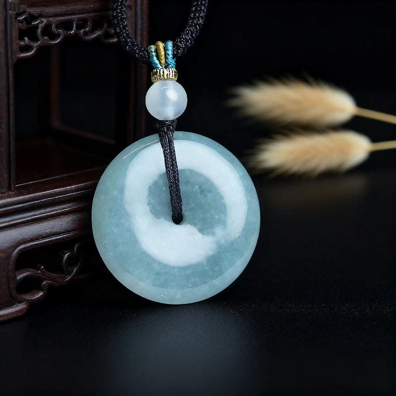 New Real Natural Jade Donut Pi - Men'S Fashion Jewelry 评论和价格
