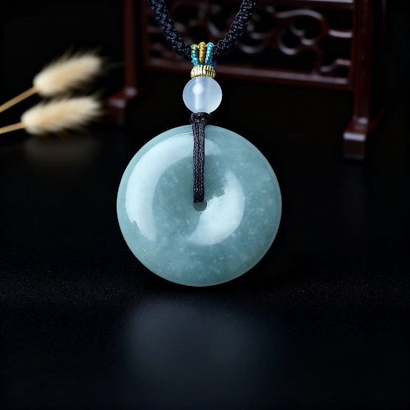 New Real Natural Jade Donut Pi - Men'S Fashion Jewelry 评论和价格