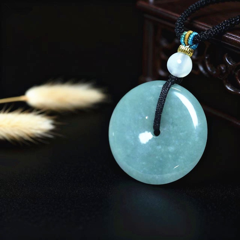 New Real Natural Jade Donut Pi - Men'S Fashion Jewelry 评论和价格