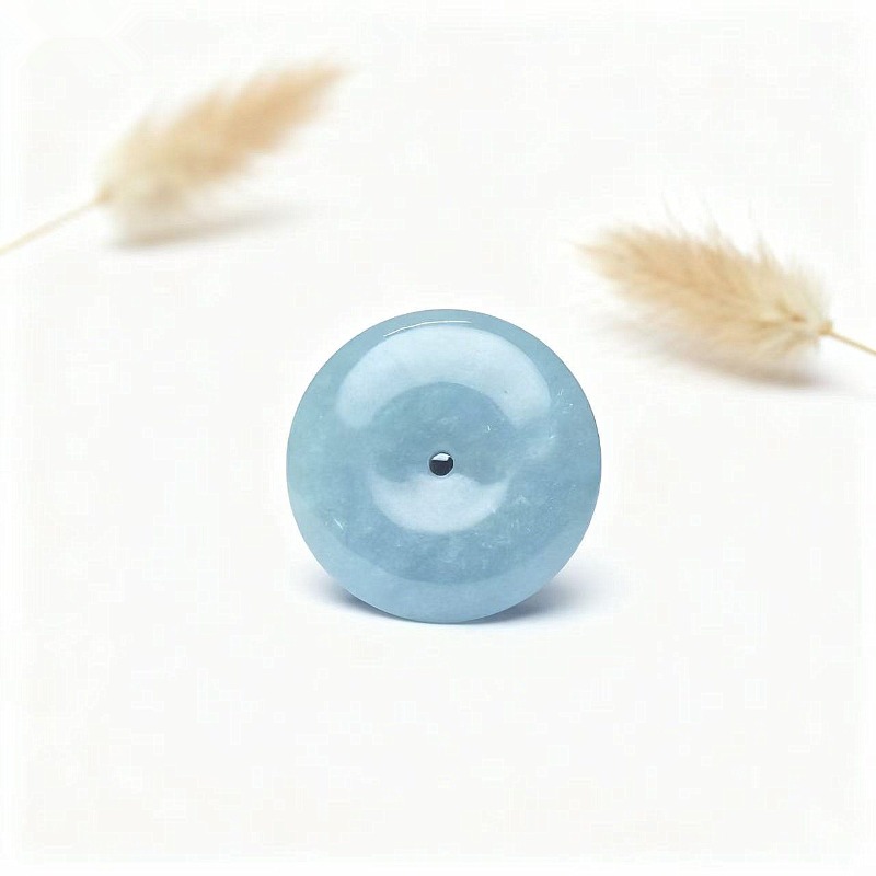 New Real Natural Jade Donut Pi - Men'S Fashion Jewelry 评论和价格