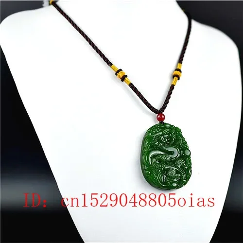 Natural Green Chinese Jade Dra - Men'S Fashion Jewelry 评论和价格