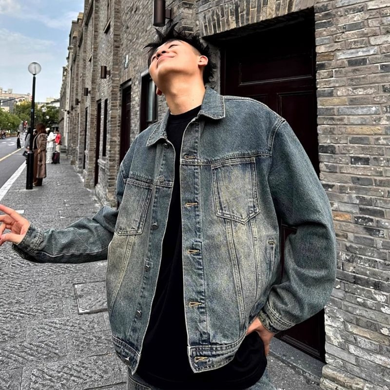 Unisex Vintage Denim Jacket Sp - Denim Jacket Vintage 评论和价格