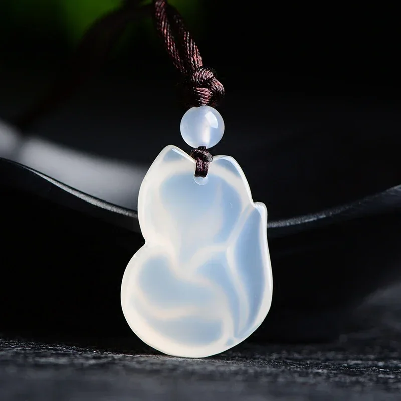 Jade Fox Necklace Pendant Natu - Men'S Fashion Jewelry 评论和价格