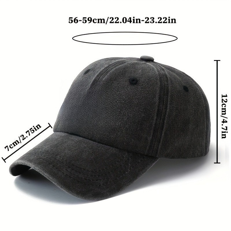 Washable Baseball Cap for Men  - Men'S Fashion For Big Guys 评论和价格