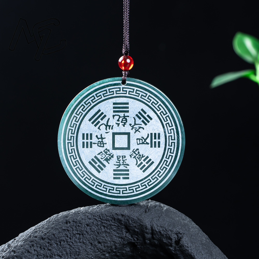 Real Natural Jadeite Blue Wate - Men'S Fashion Jewelry 评论和价格