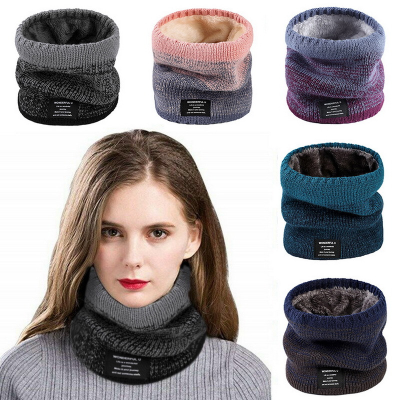 Winter Women Men's Knitted Gra - Men'S Fashion Head Scarf 评论和价格