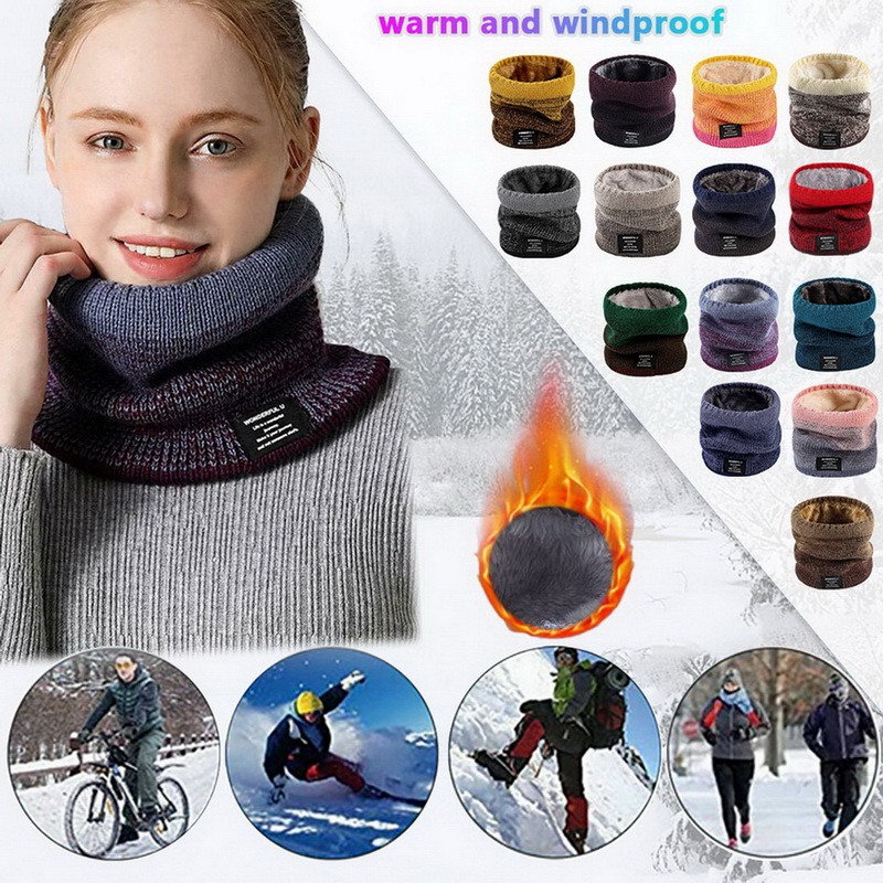 Winter Women Men's Knitted Gra - Men'S Fashion Head Scarf 评论和价格