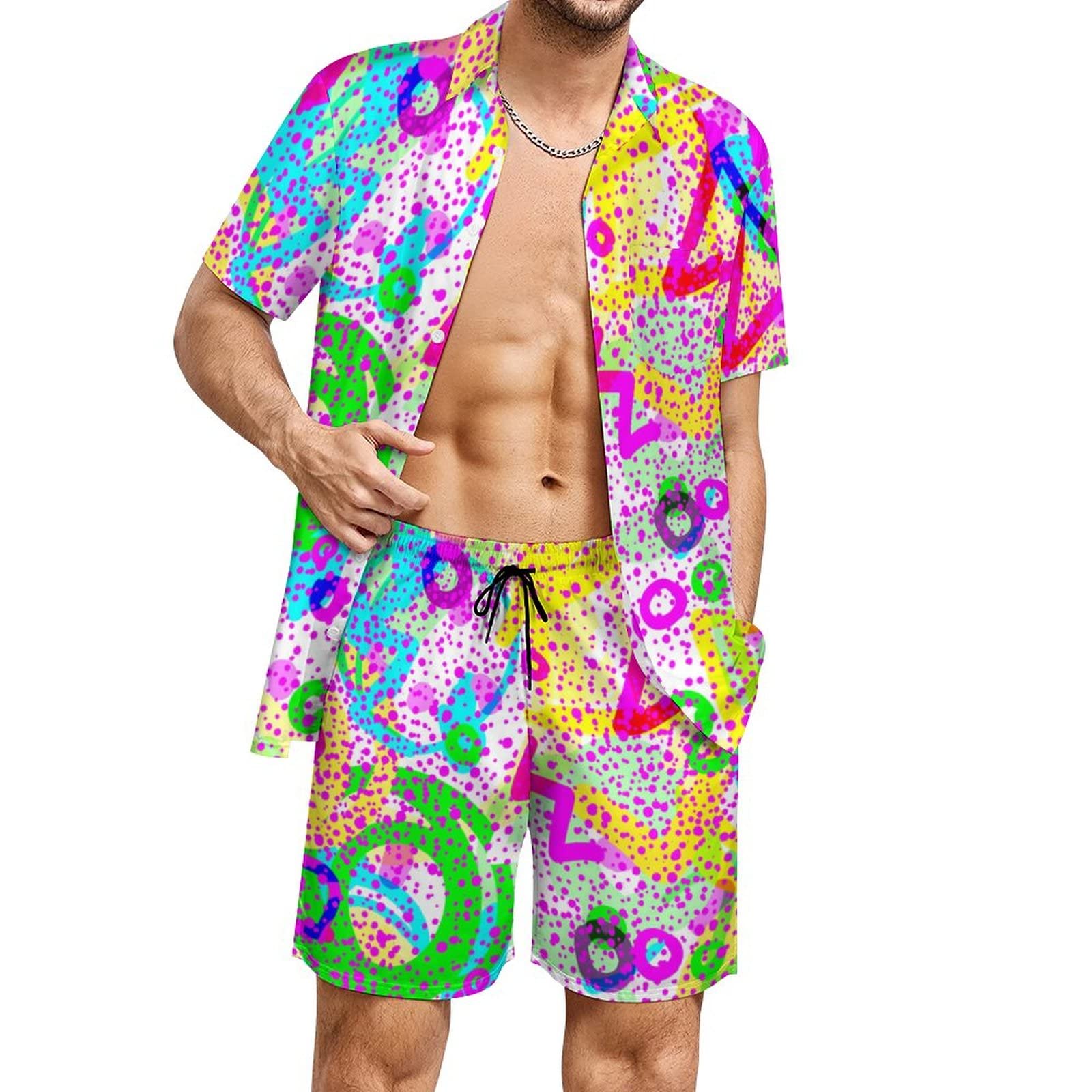 Summer Irregular Geometric 3D  - Mens Fashion Suits 评论和价格