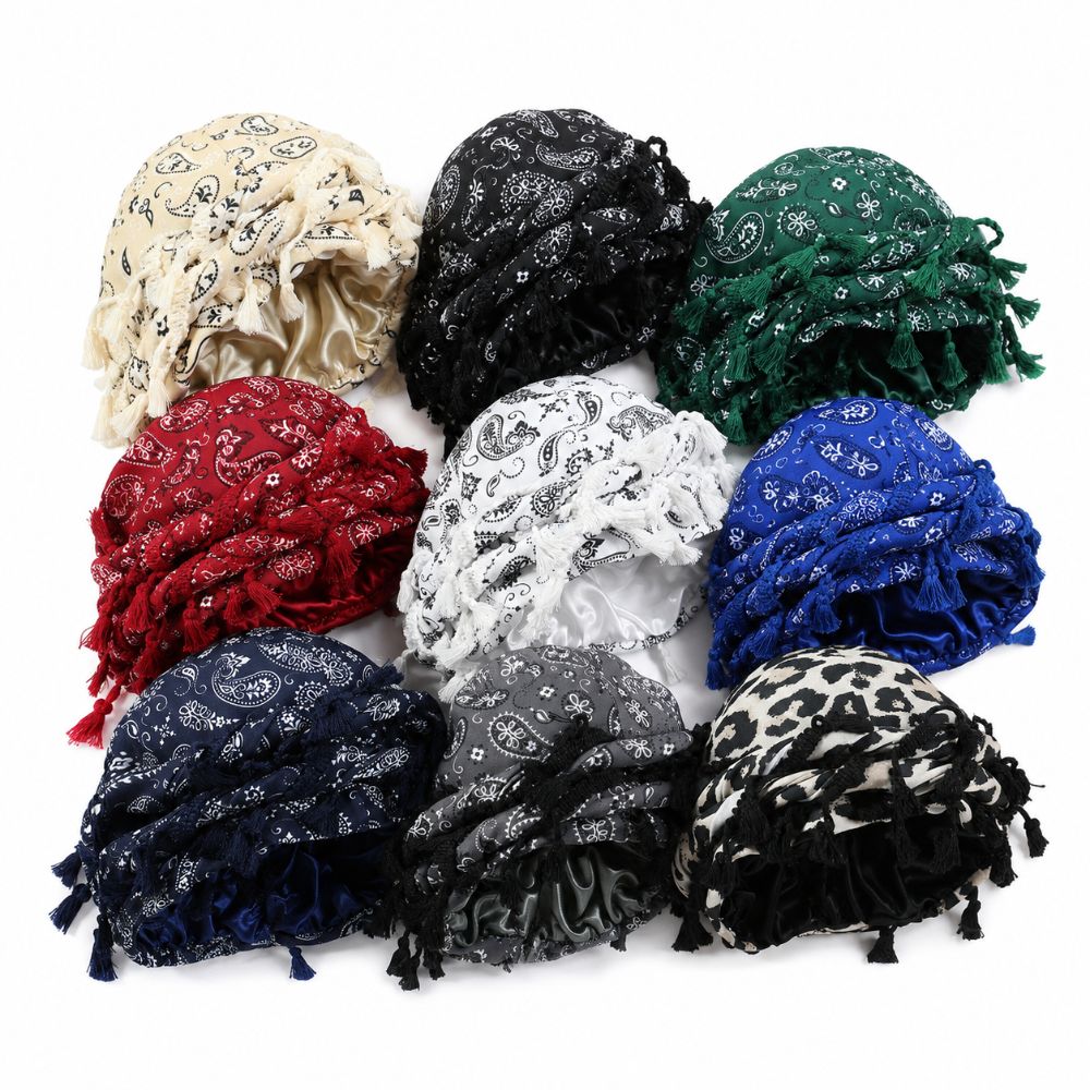 Unisex Satin Twist Head Wraps  - Men'S Fashion Head Scarf 评论和价格