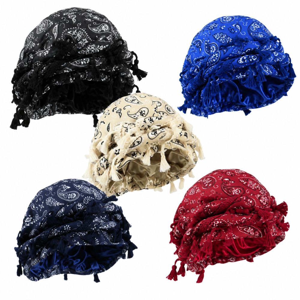 Unisex Satin Twist Head Wraps  - Men'S Fashion Head Scarf 评论和价格