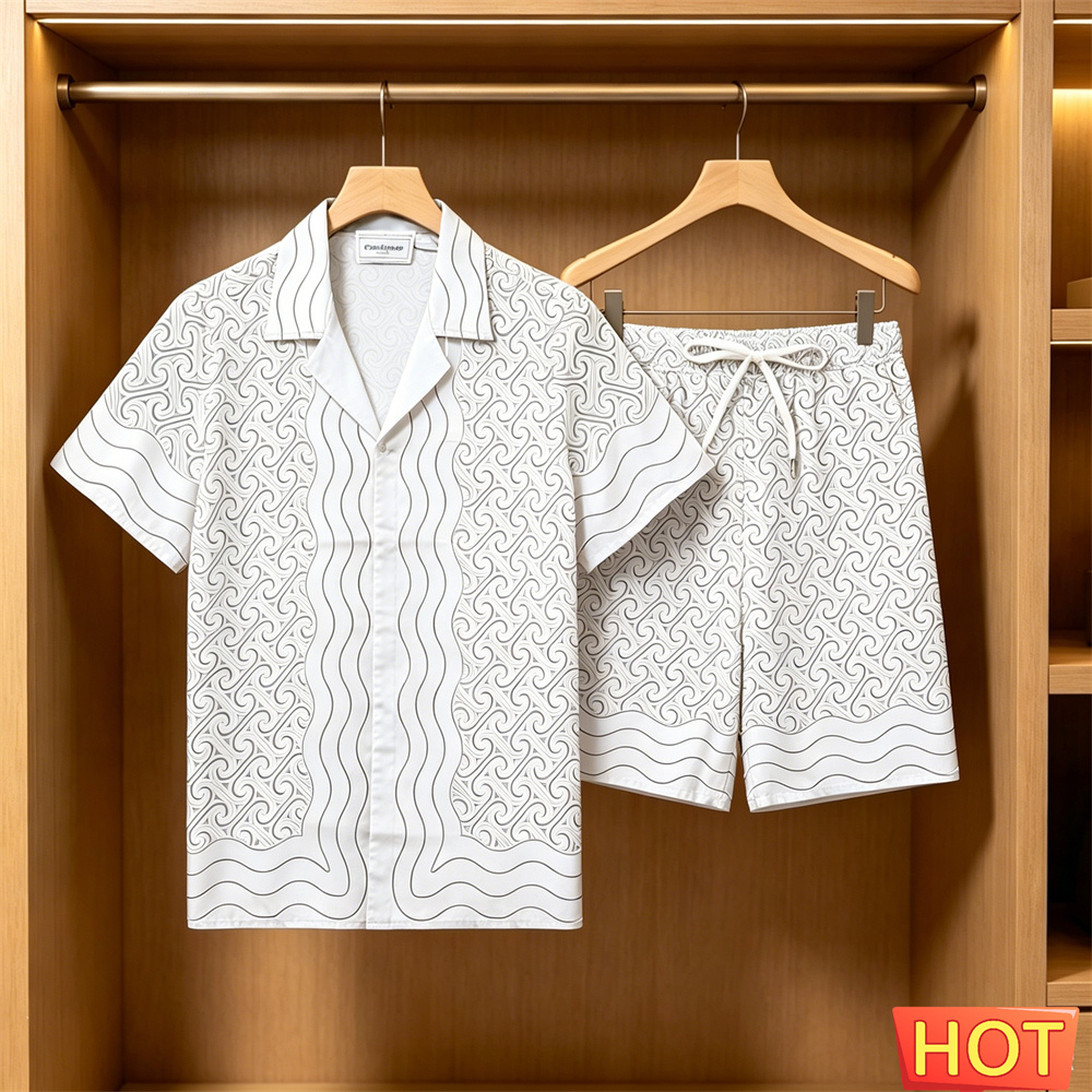 Summer Men's Shirt Sets Casual - Mens Fashion Suits 评论和价格