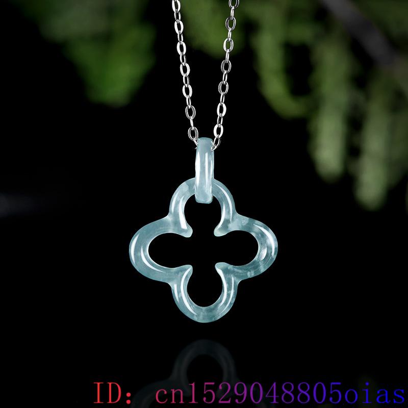 Blue Myanmar Jadeite Four Leaf - Men'S Fashion Jewelry 评论和价格