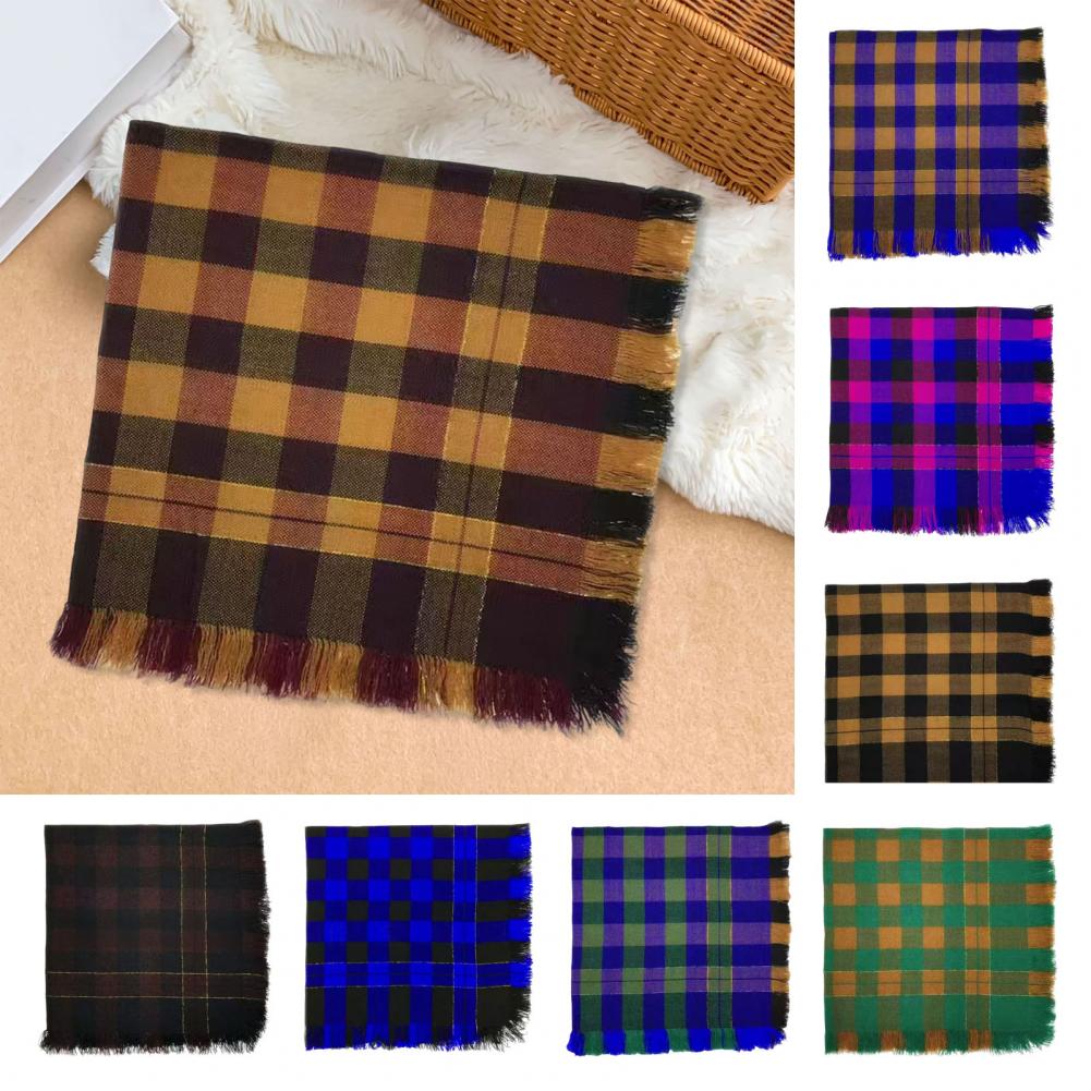 Soft Wool Shawl Wool Square Sc - Men'S Fashion Head Scarf 评论和价格