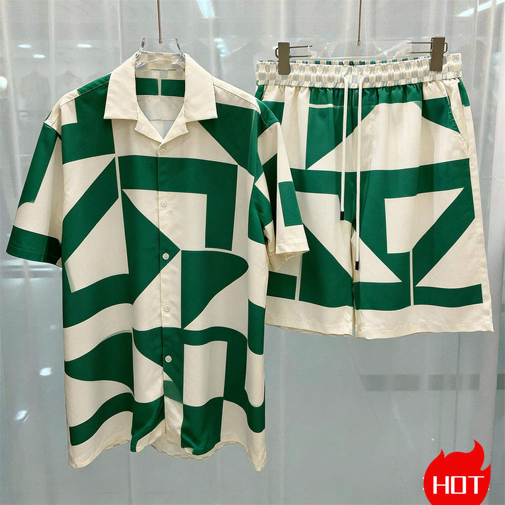 Fashion Summer Mens Shirt Suit - Mens Fashion Suits 评论和价格