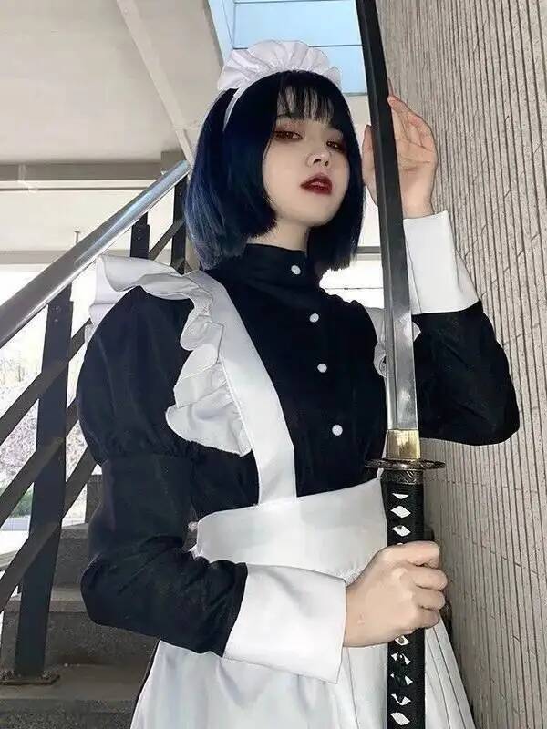 Maid Costume For Women Men Dai - Men'S Fashion All Black Outfit 评论和价格