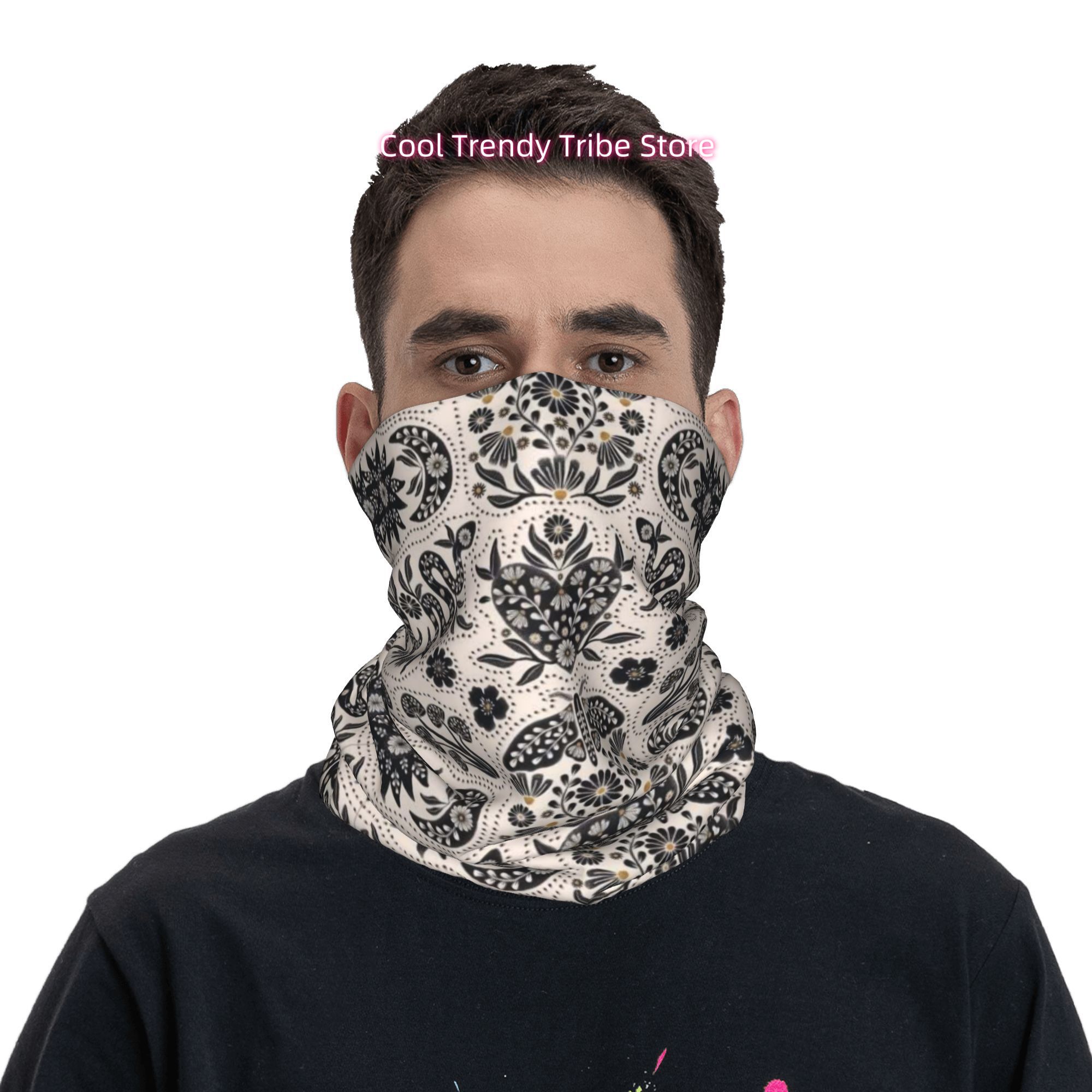 Retro Folk Style Plant And Ani - Men'S Fashion Head Scarf 评论和价格