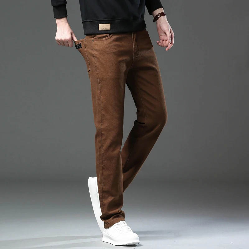 Fashion Loose Straight Busines - Jeans Pants Fashion Men 评论和价格