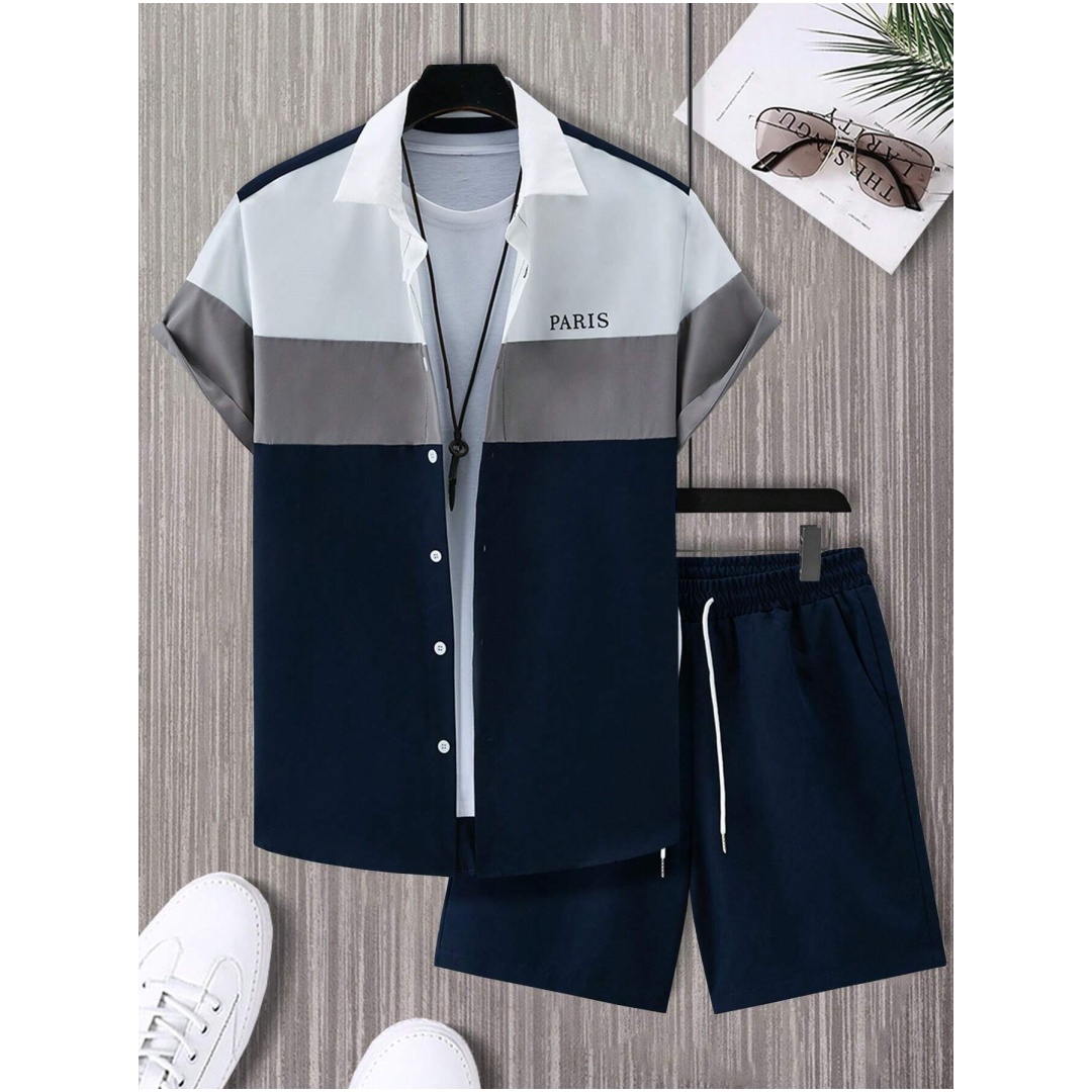 Men's Fashion Suit Blue And Wh - Mens Fashion Suits 评论和价格