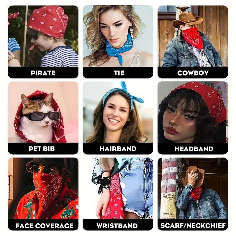 Unisex Men Women Bandana Hairb - Men'S Fashion Head Scarf 评论和价格